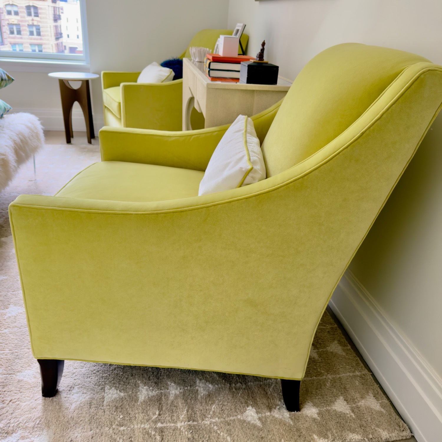 Kravet Custom Velvet Armchair - image-2