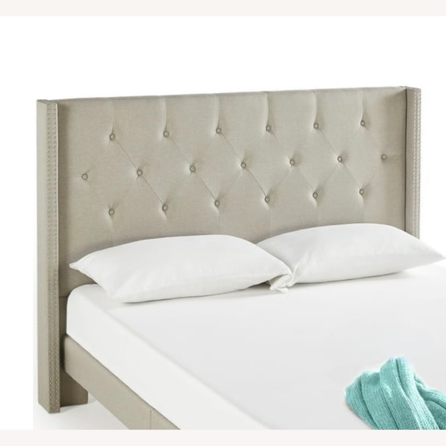 Light Gray King Bed - image-1