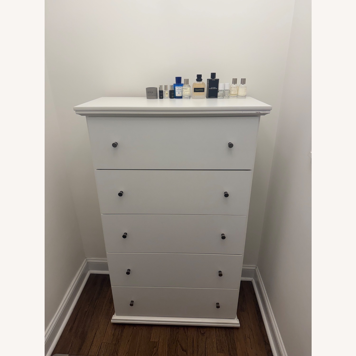 Raymour & Flanigan Adele White Wood Chest - image-1