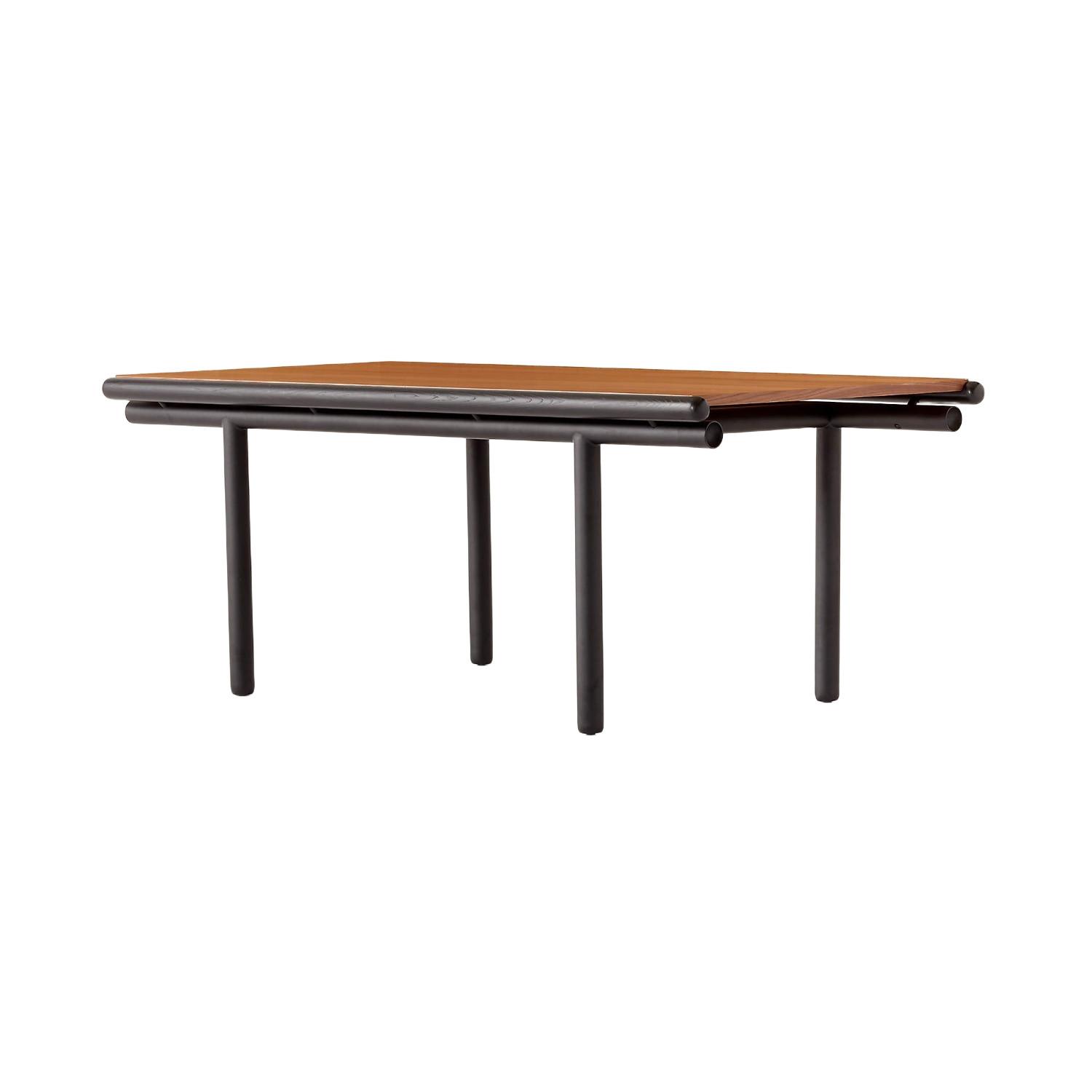 CB2 Anacapri Dark Brown Wood Dining Table - image-7
