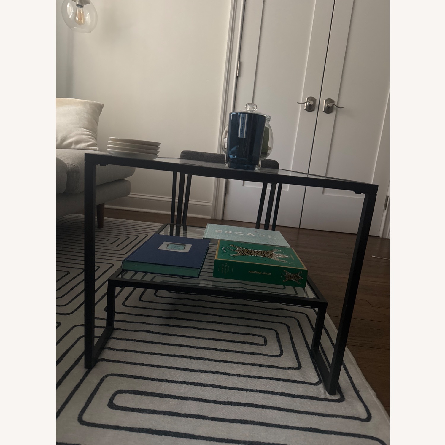 Wayfair Nancy Black Stainless Steel Coffee Table - image-3