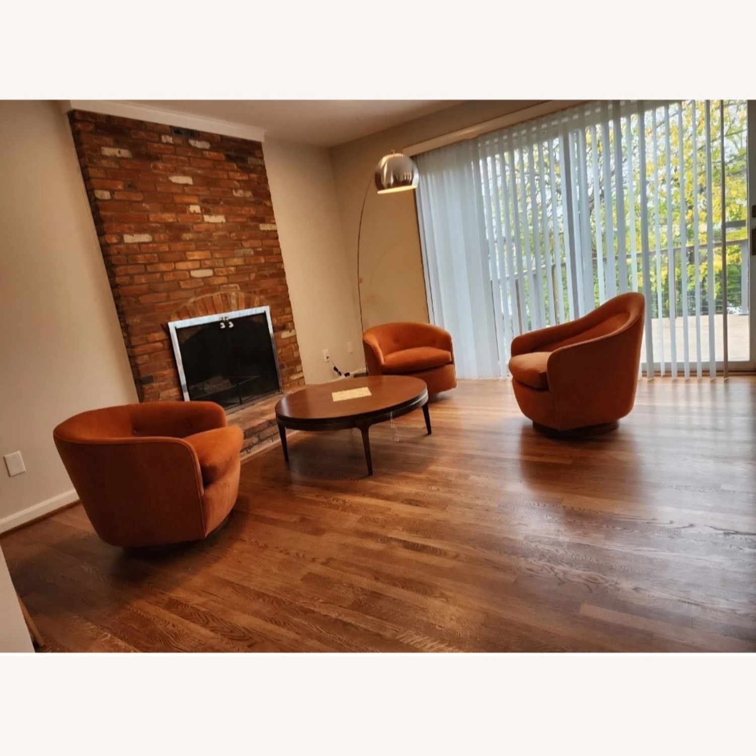 Milo Baughman 3 Barrel Launge Chairs - image-5