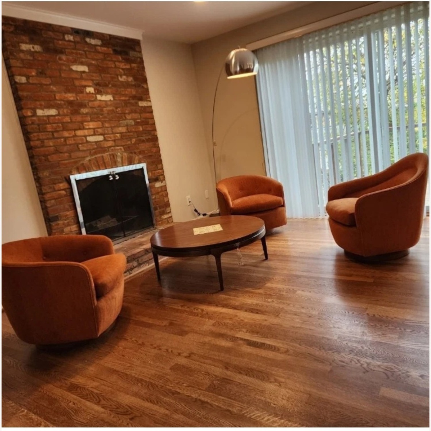 Milo Baughman 3 Barrel Launge Chairs - image-1