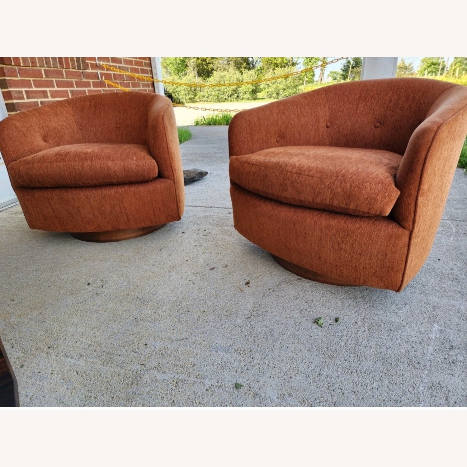 Milo Baughman 3 Barrel Launge Chairs - image-9