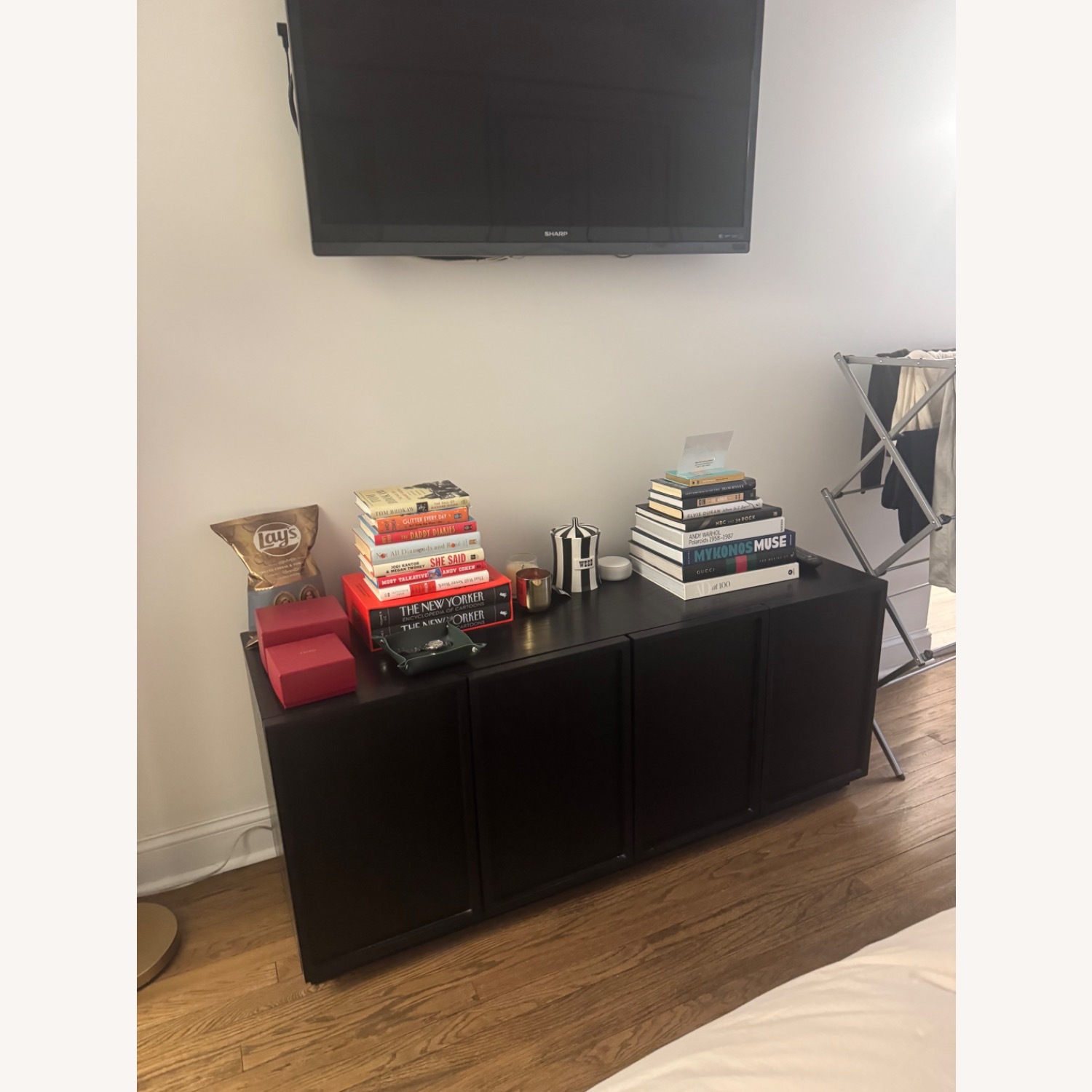 Joss & Main Hudson Black Wood Media Storage - image-2