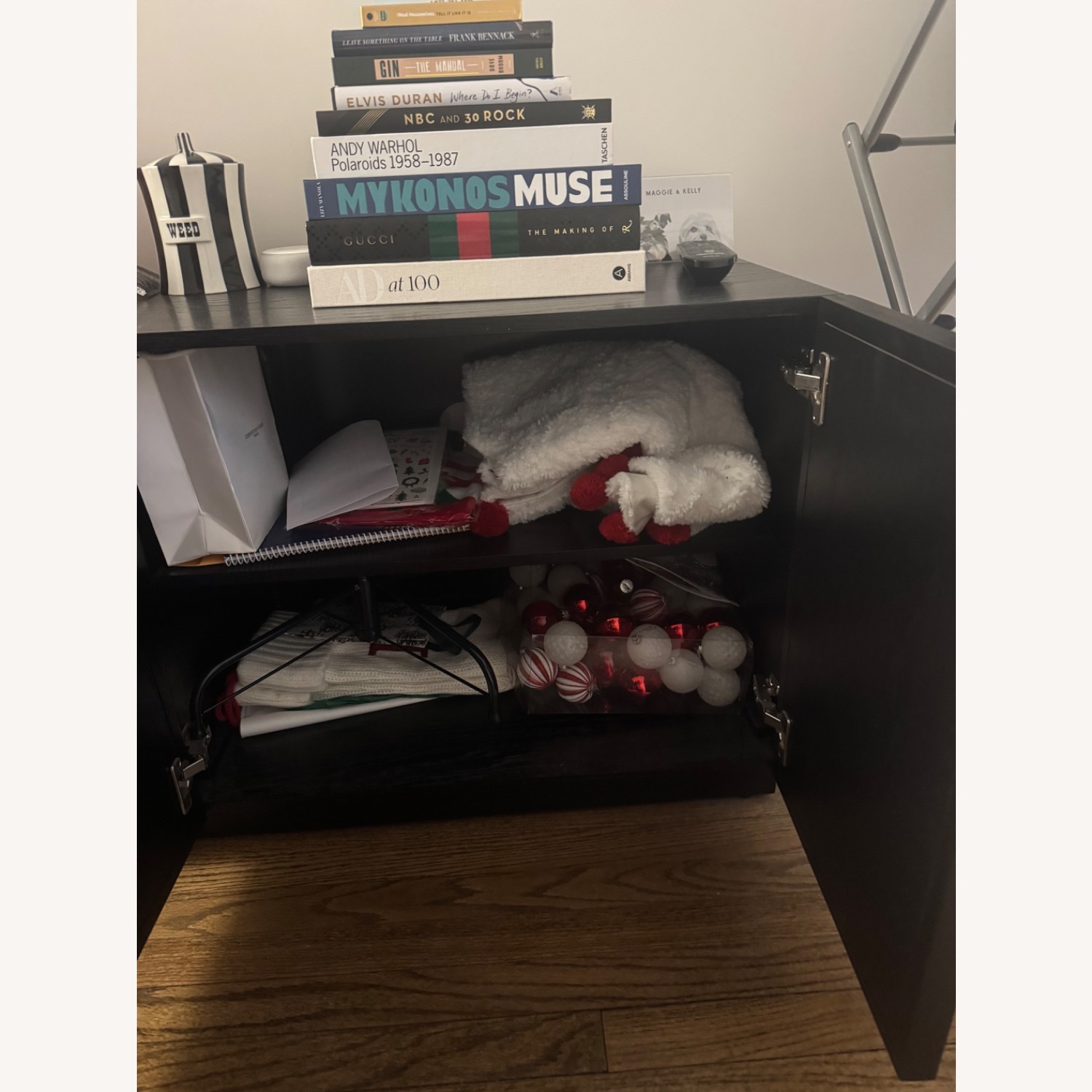 Joss & Main Hudson Black Wood Media Storage - image-4