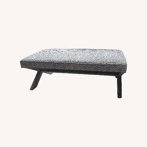Used Jonathan Adler Blue Dot Velvet Bench for sale on AptDeco
