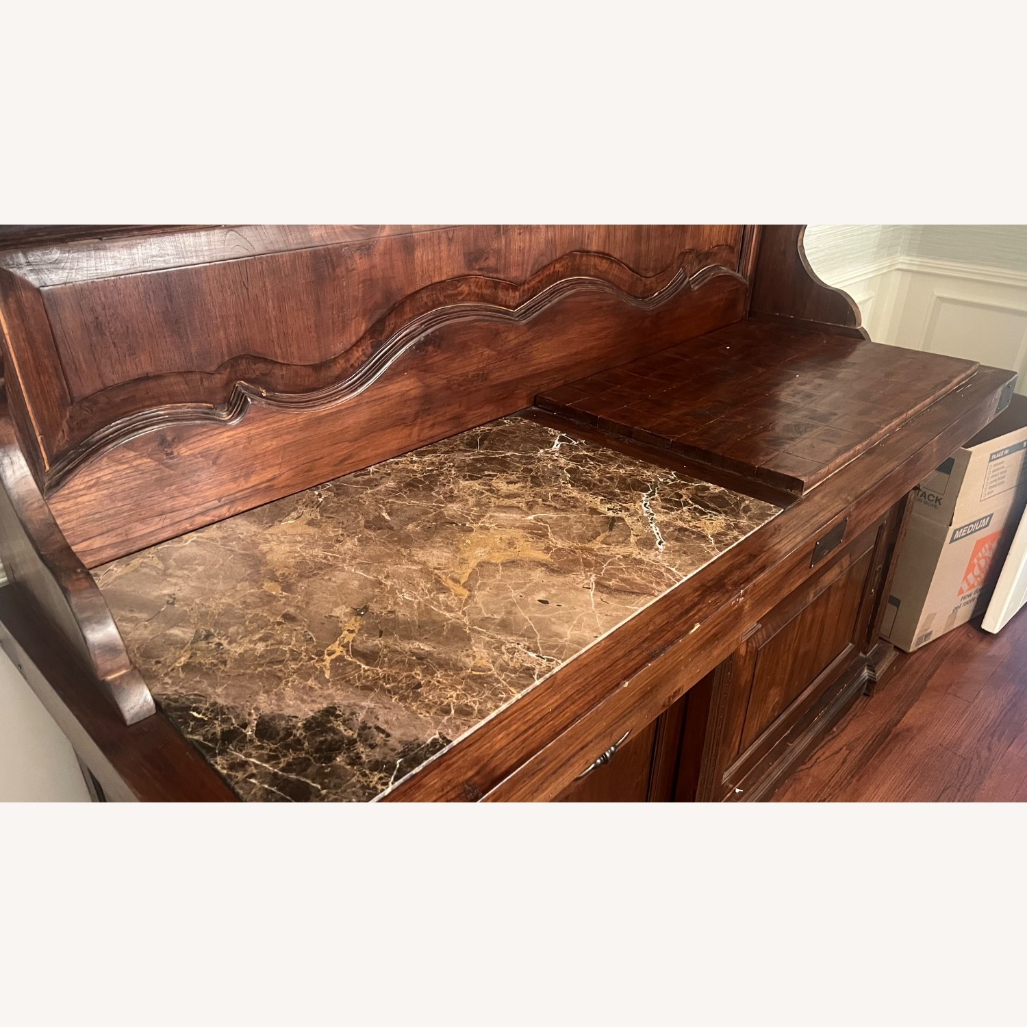 Reproduction French Sideboard/Hutch - image-1