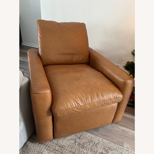 Used Crate & Barrel Tillery Collection Leather Recliner for sale on AptDeco