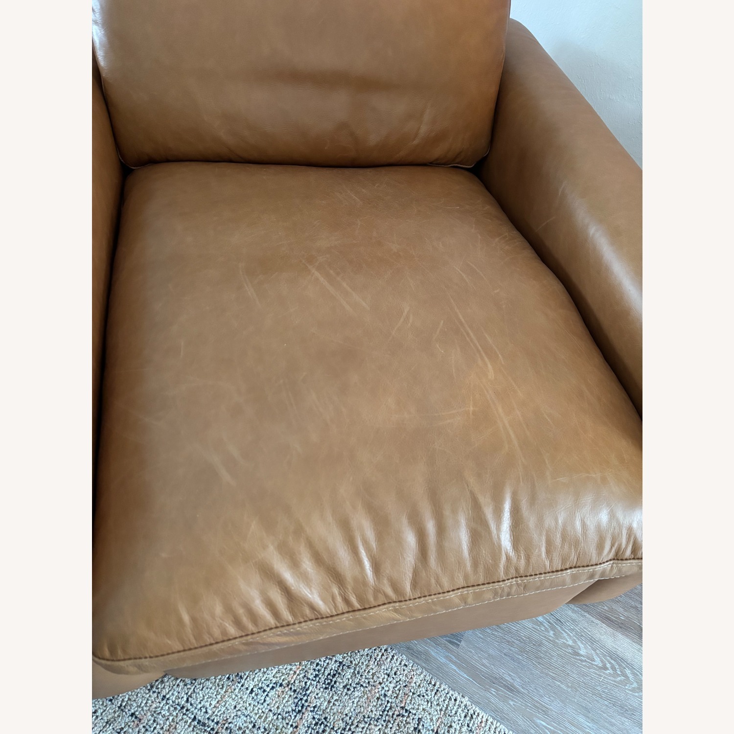 Crate & Barrel Tillery Collection Leather Recliner - image-3