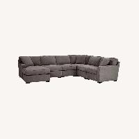 Macy's Radley Light Gray Fabric 3+ Piece Sectional