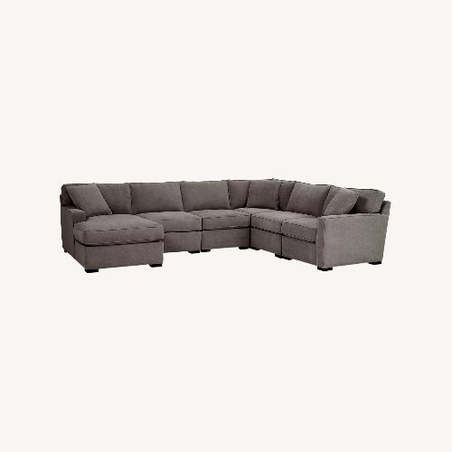 Used Macy's Radley Light Gray Fabric 3+ Piece Sectional for sale on AptDeco