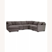 Macy's Radley Light Gray Fabric 3+ Piece Sectional