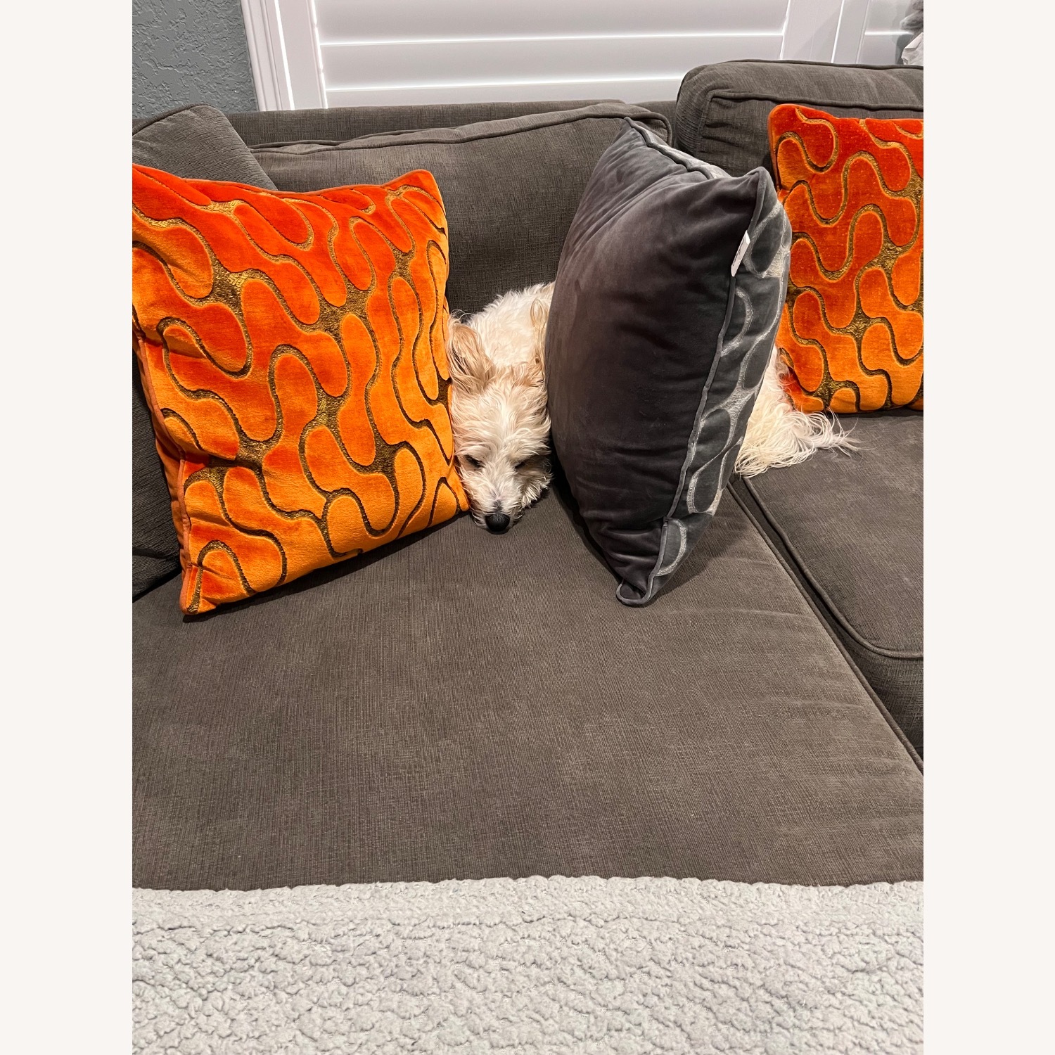 Macy's Radley Light Gray Fabric 3+ Piece Sectional - image-3