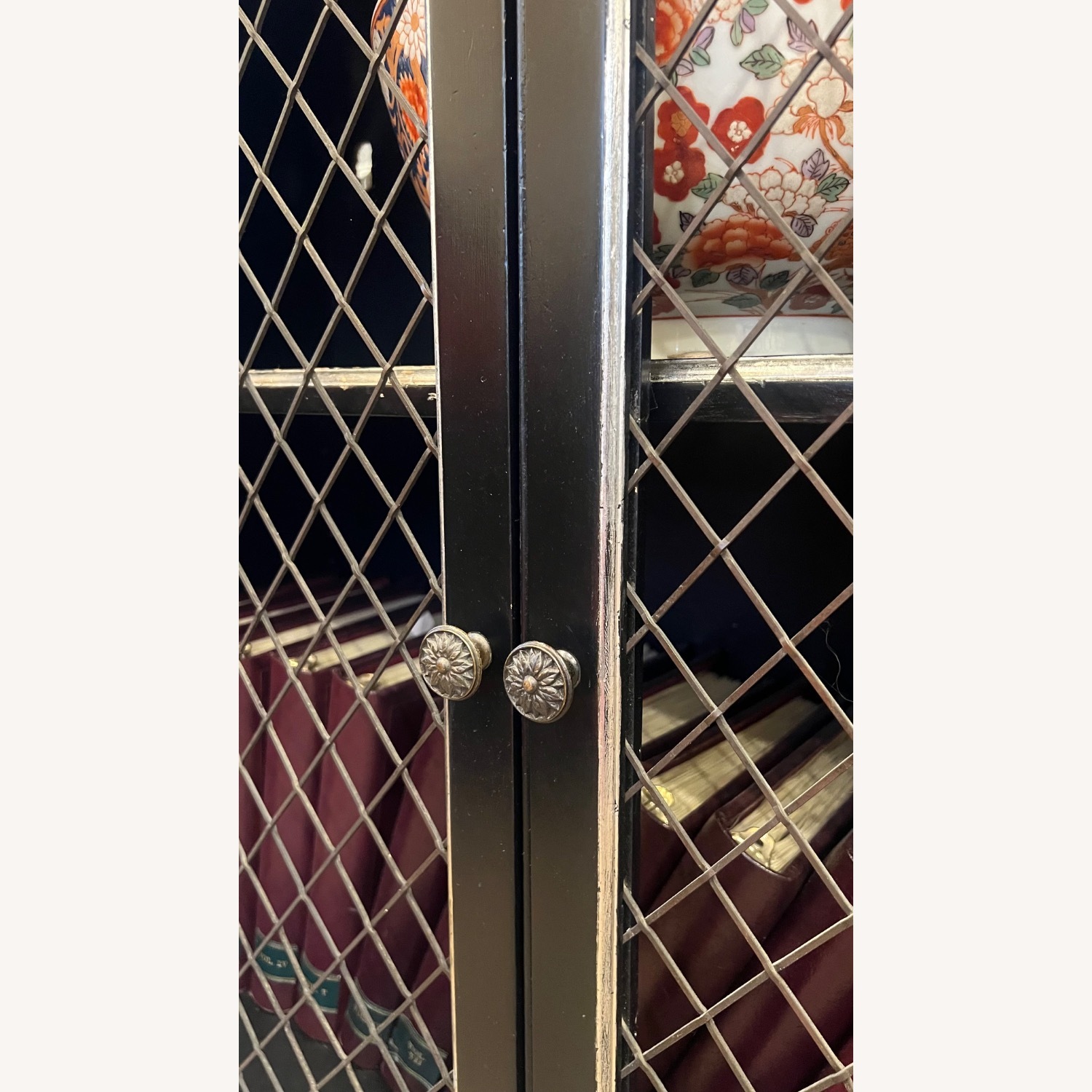 Vintage/Antique Black Sideboard With Marble Top - image-4