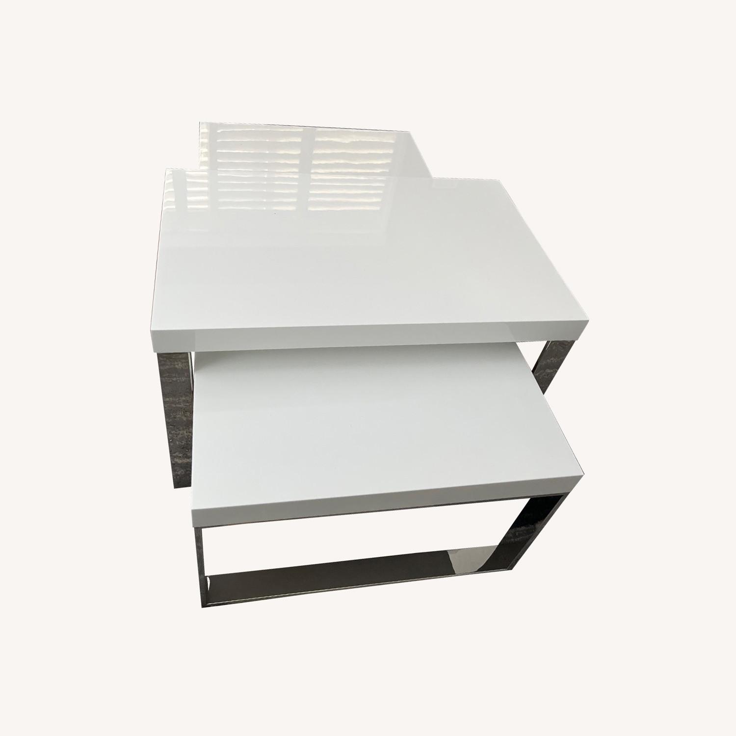 Eldorado White 2 Coffee Tables - image-0