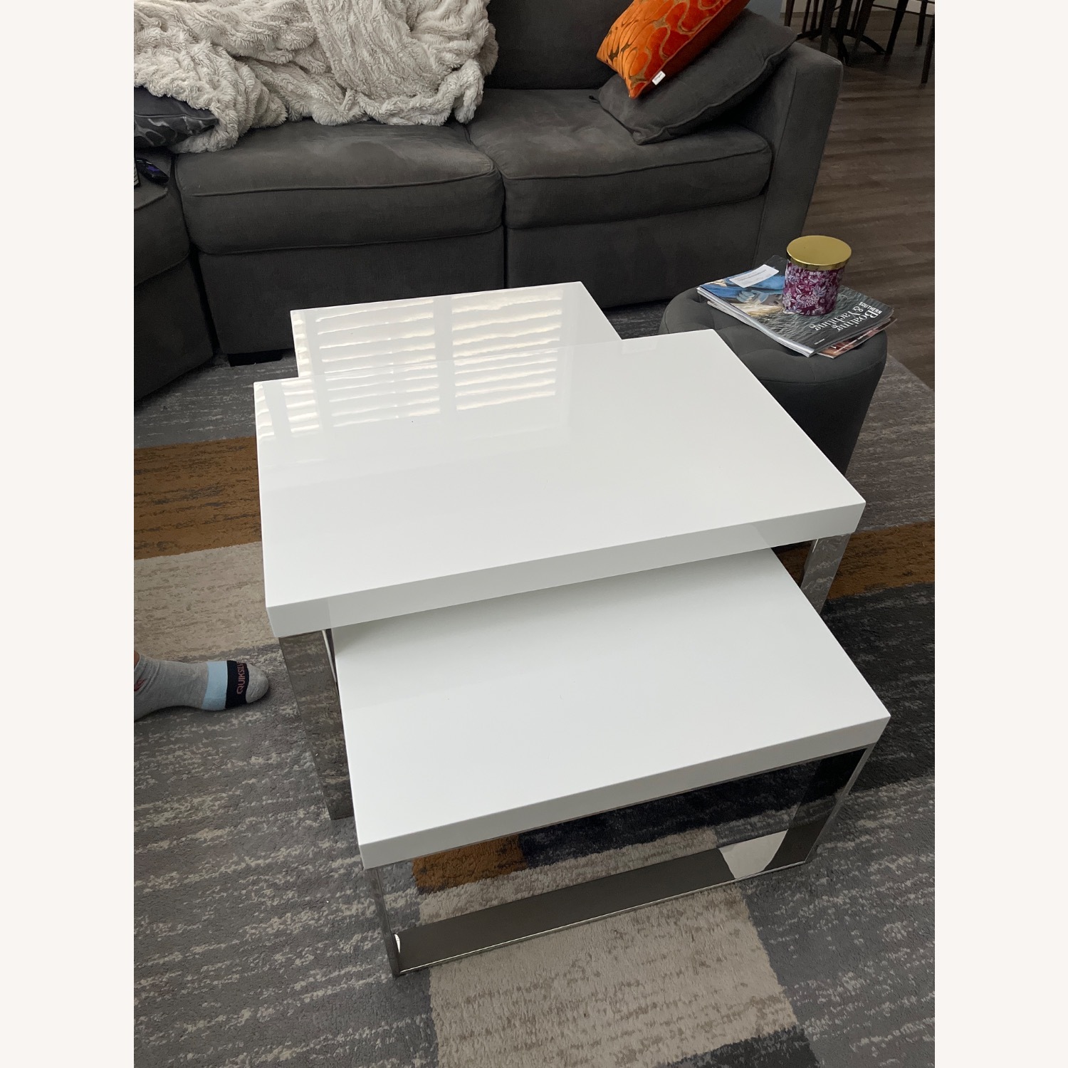 Eldorado White 2 Coffee Tables - image-2
