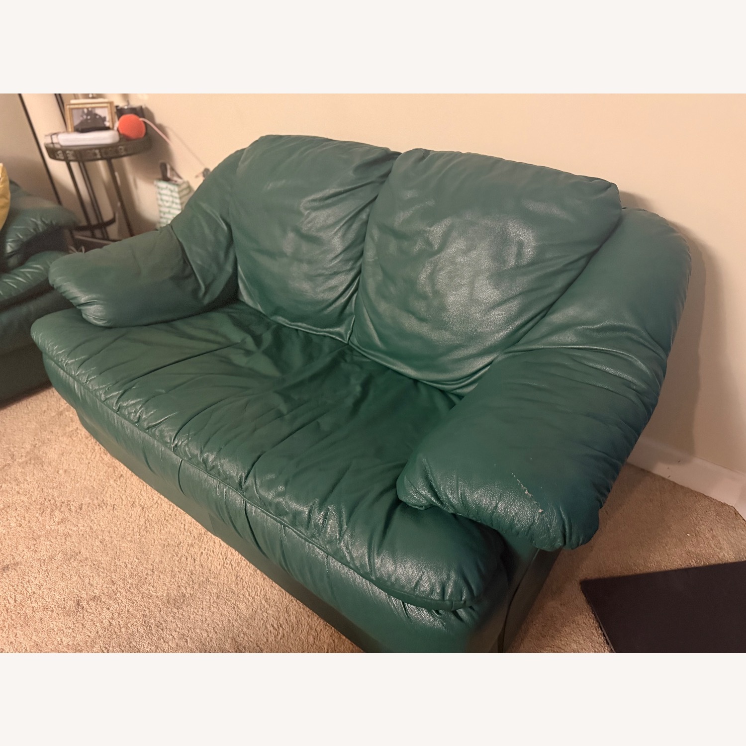 Natuzzi  Green 3+ Seater Sofa - image-5