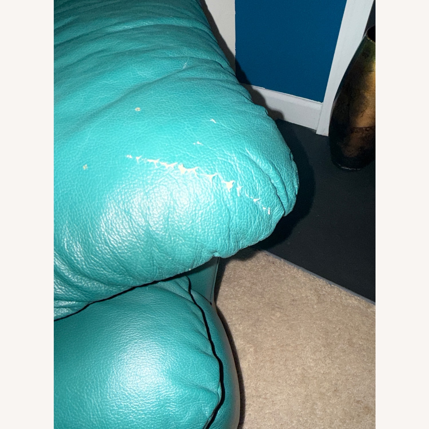 Natuzzi  Green 3+ Seater Sofa - image-7