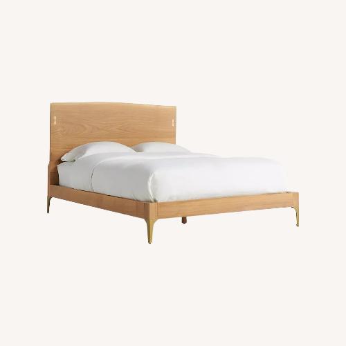 Used Anthropologie Light Brown Prana Live-Edge Bed for sale on AptDeco