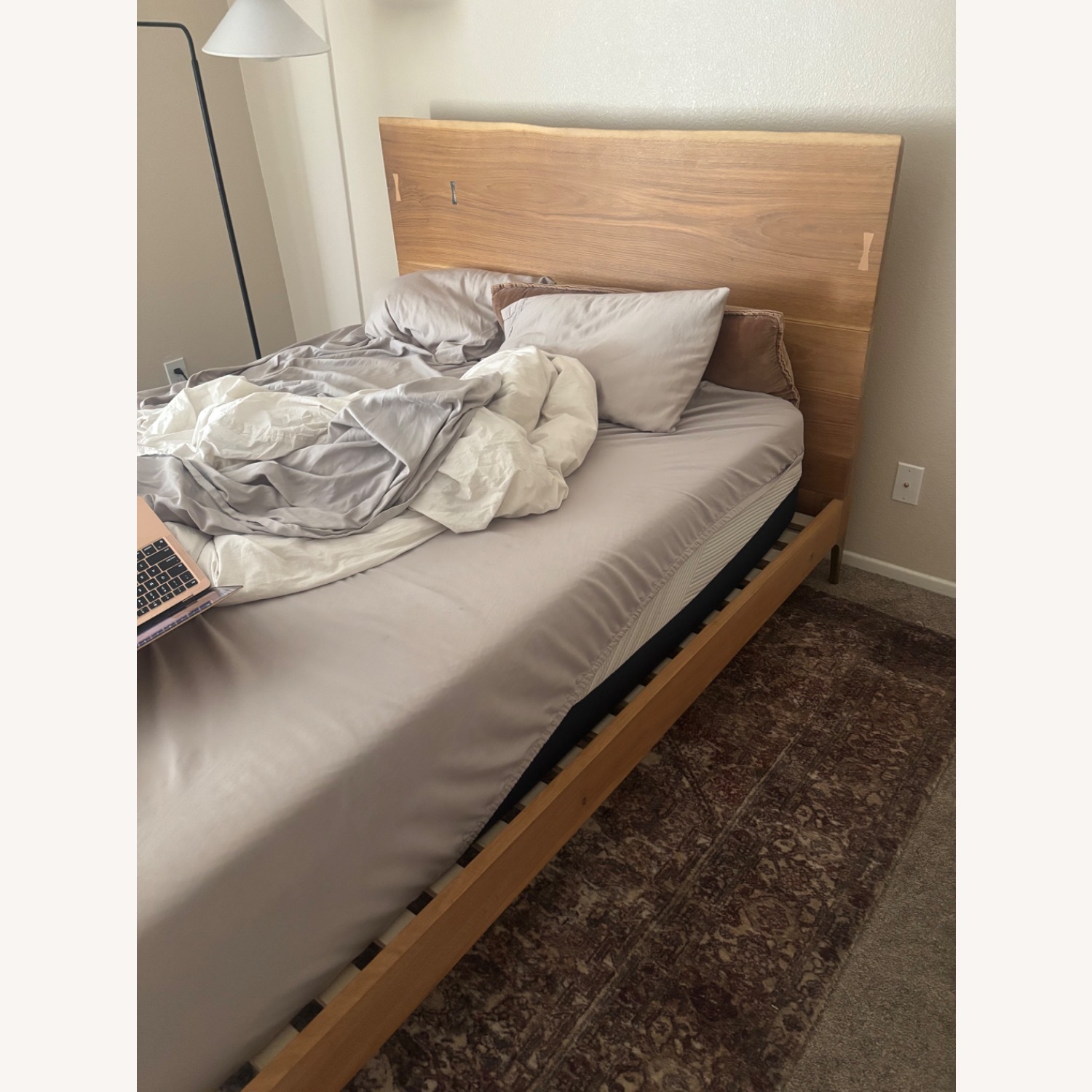 Anthropologie Light Brown Prana Live-Edge Bed - image-1