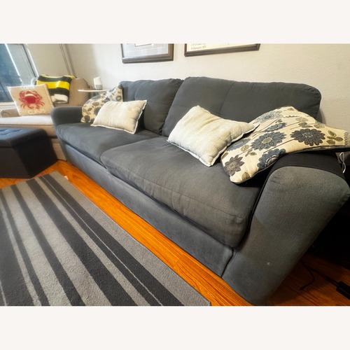 Used Leggett & Platt Blue Fabric Sleeper Sofa for sale on AptDeco