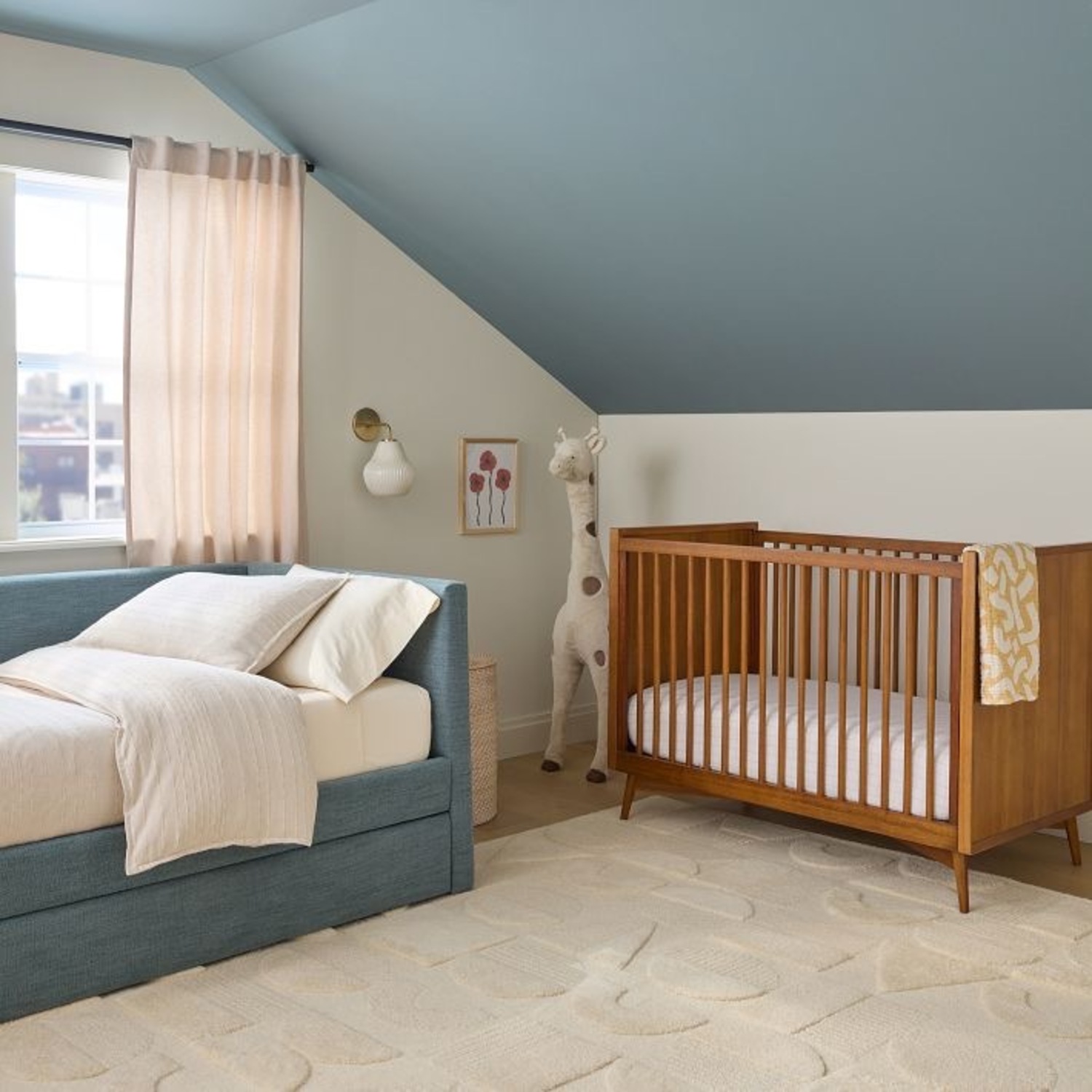 West Elm Dark Brown Mid-Century Modern Convertible Crib - image-5