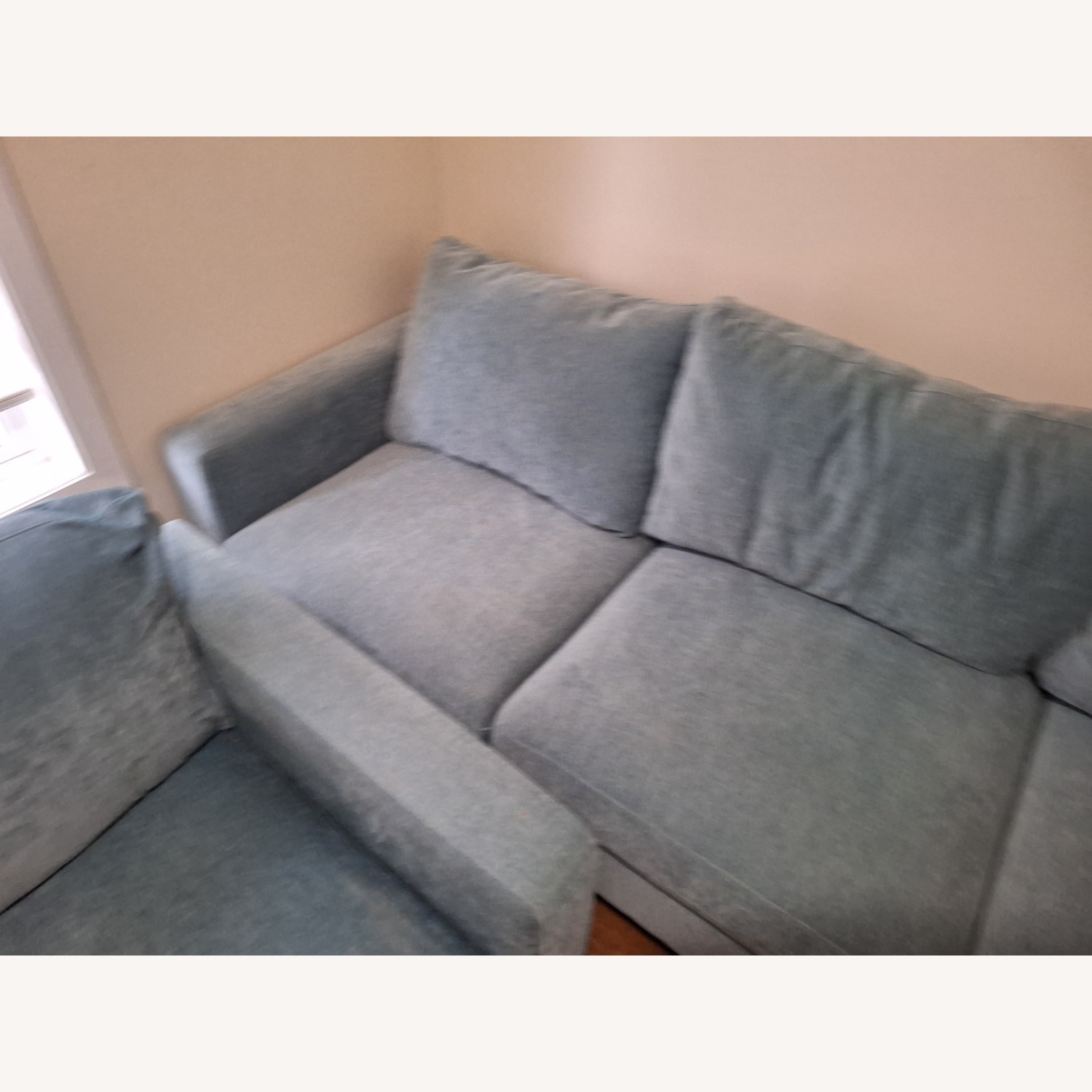 Bob's Discount Furniture Blue 2 Piece Sectional - image-1