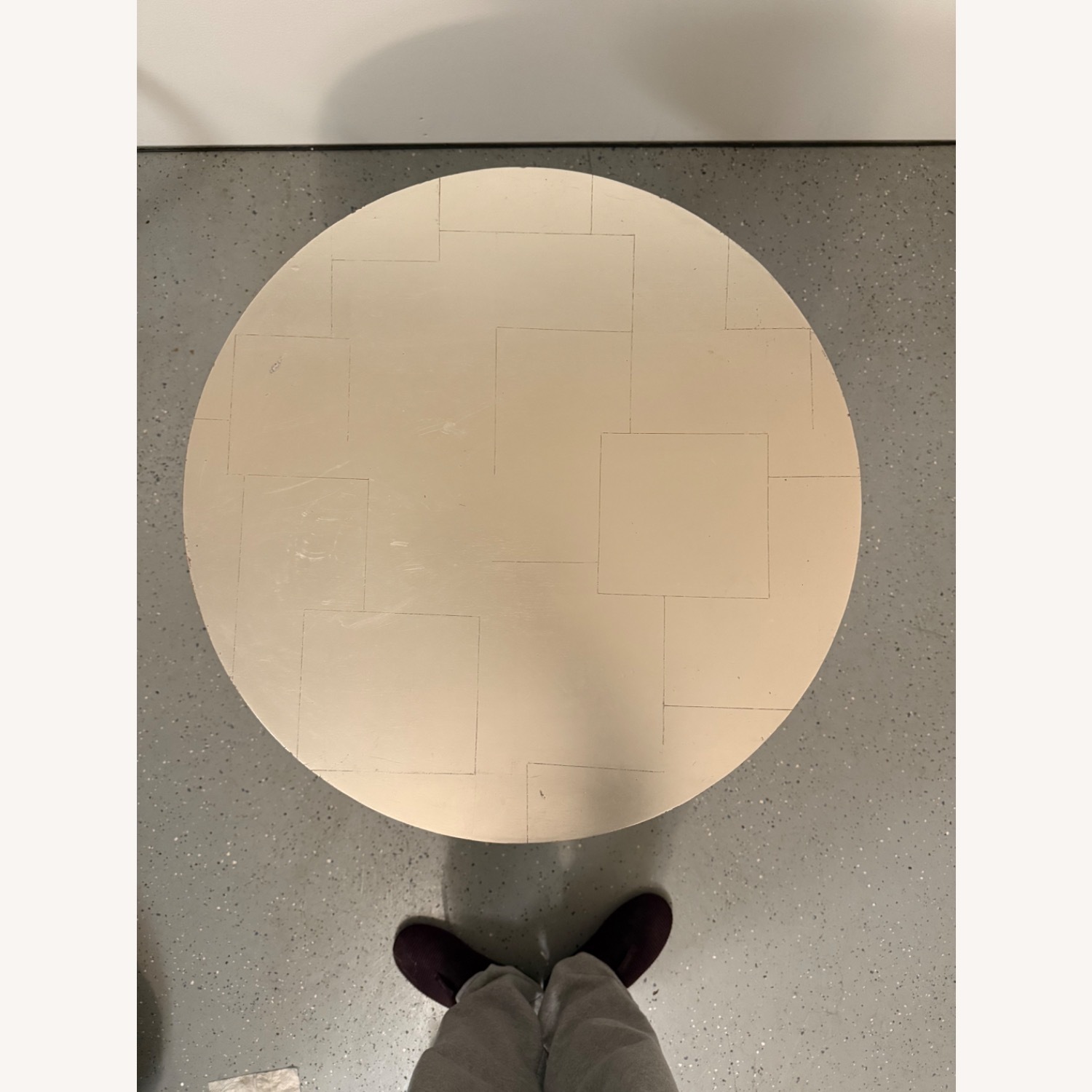 Hand-Leafed Lyre Harp Side Table - image-4