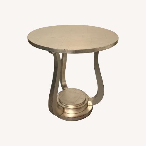 Used Hand-Leafed Lyre Harp Side Table for sale on AptDeco