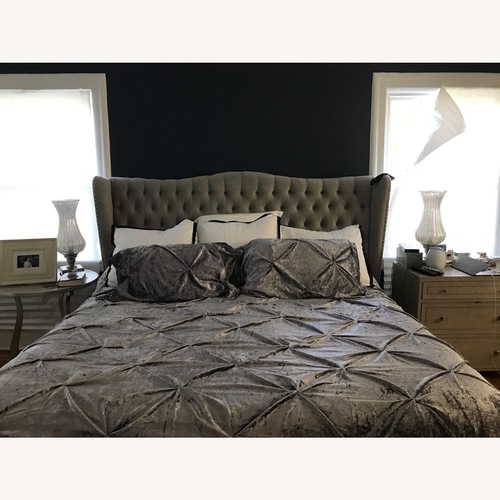 Used Hand-Leafed Lyre Harp Side Table for sale on AptDeco