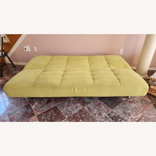 Used Green Fabric 3+ Seater Sofa for sale on AptDeco