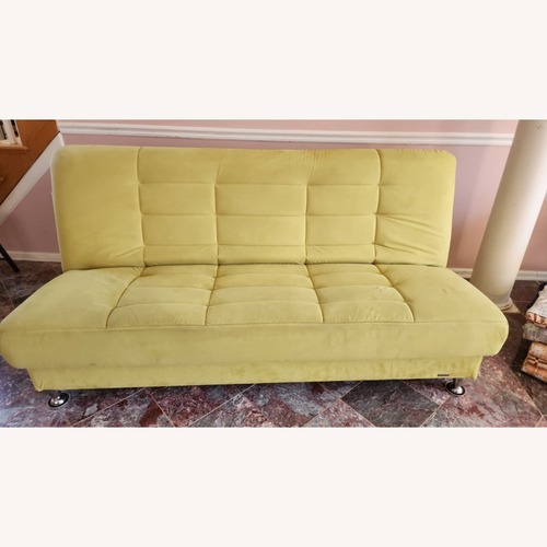Used Green Fabric 3+ Seater Sofa for sale on AptDeco