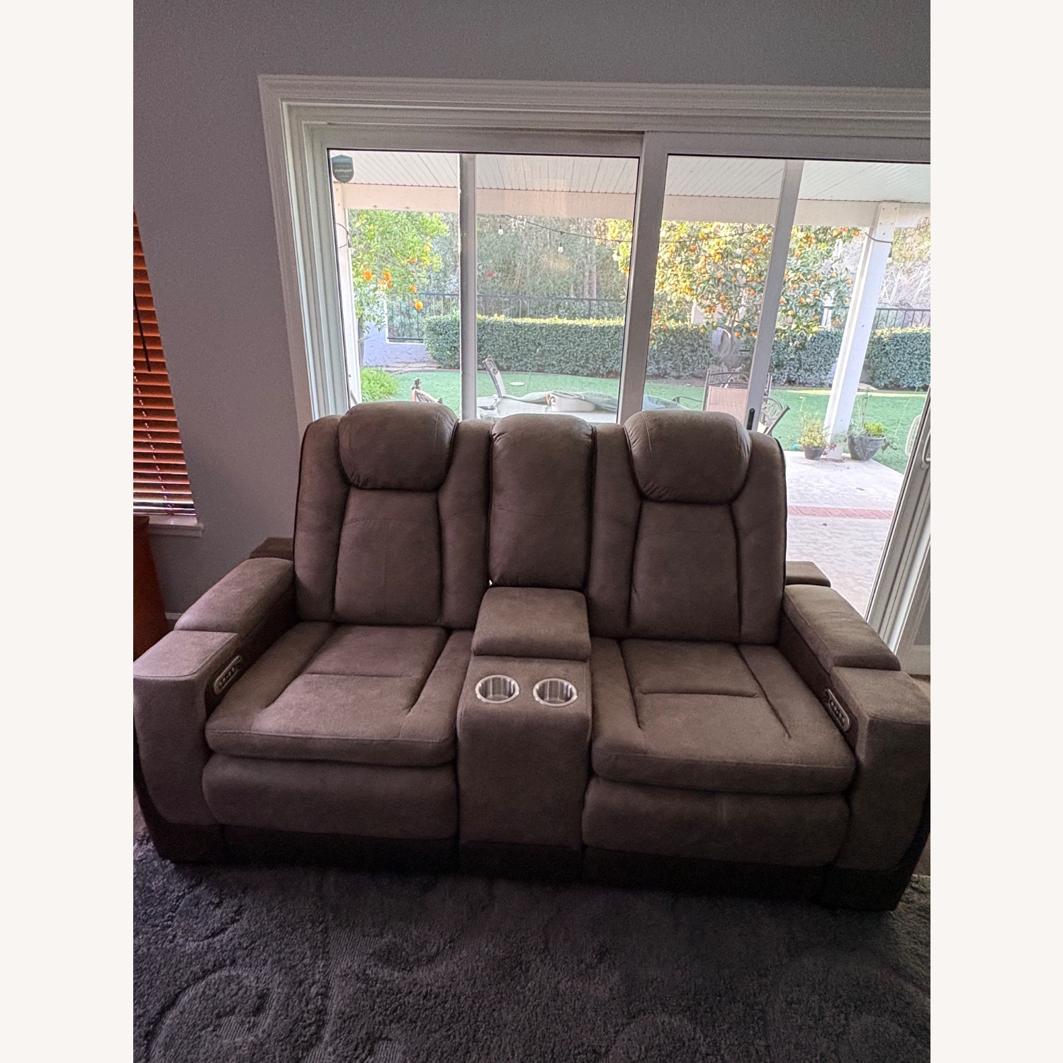 Electric Reclining Loveseat - image-2