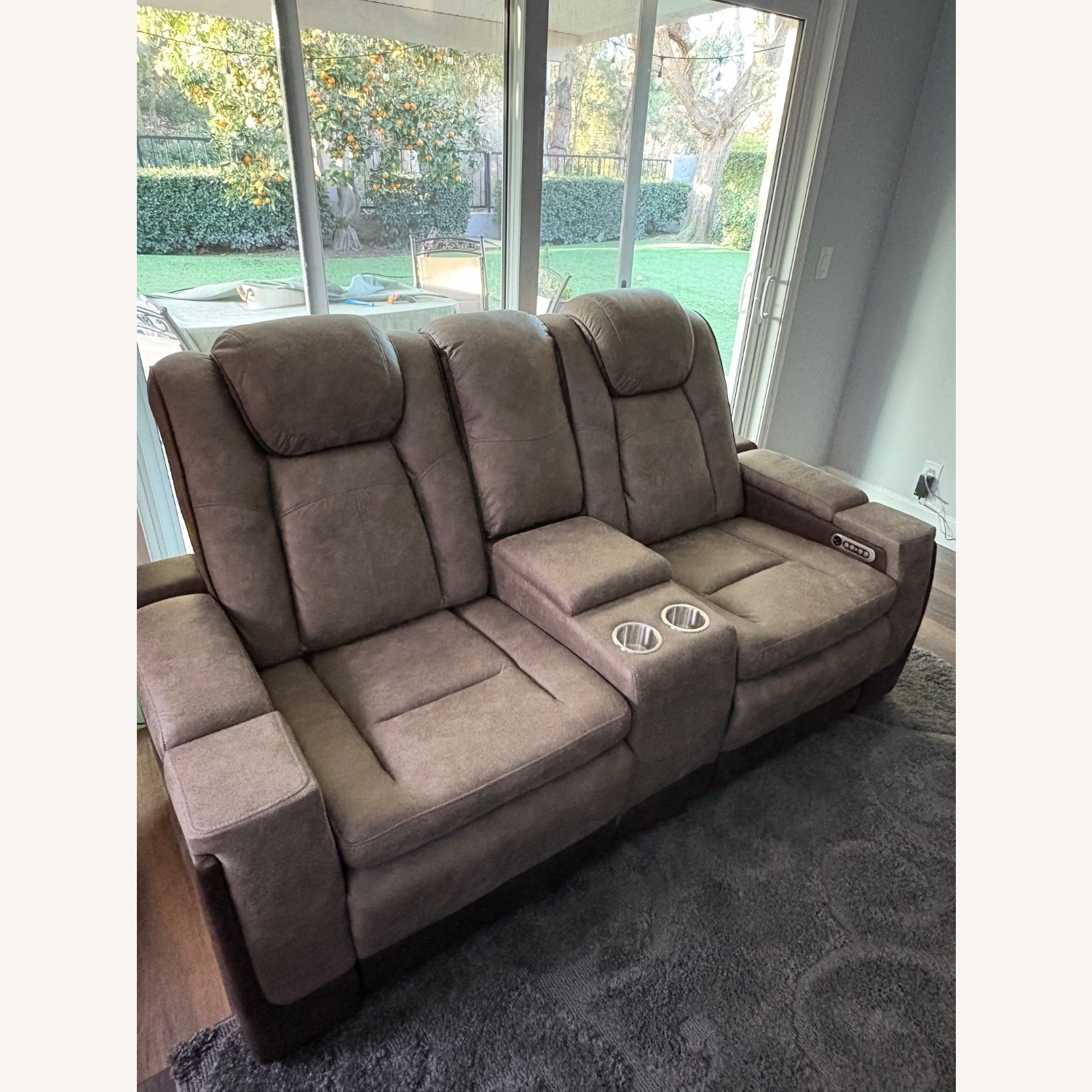 Electric Reclining Loveseat - image-1