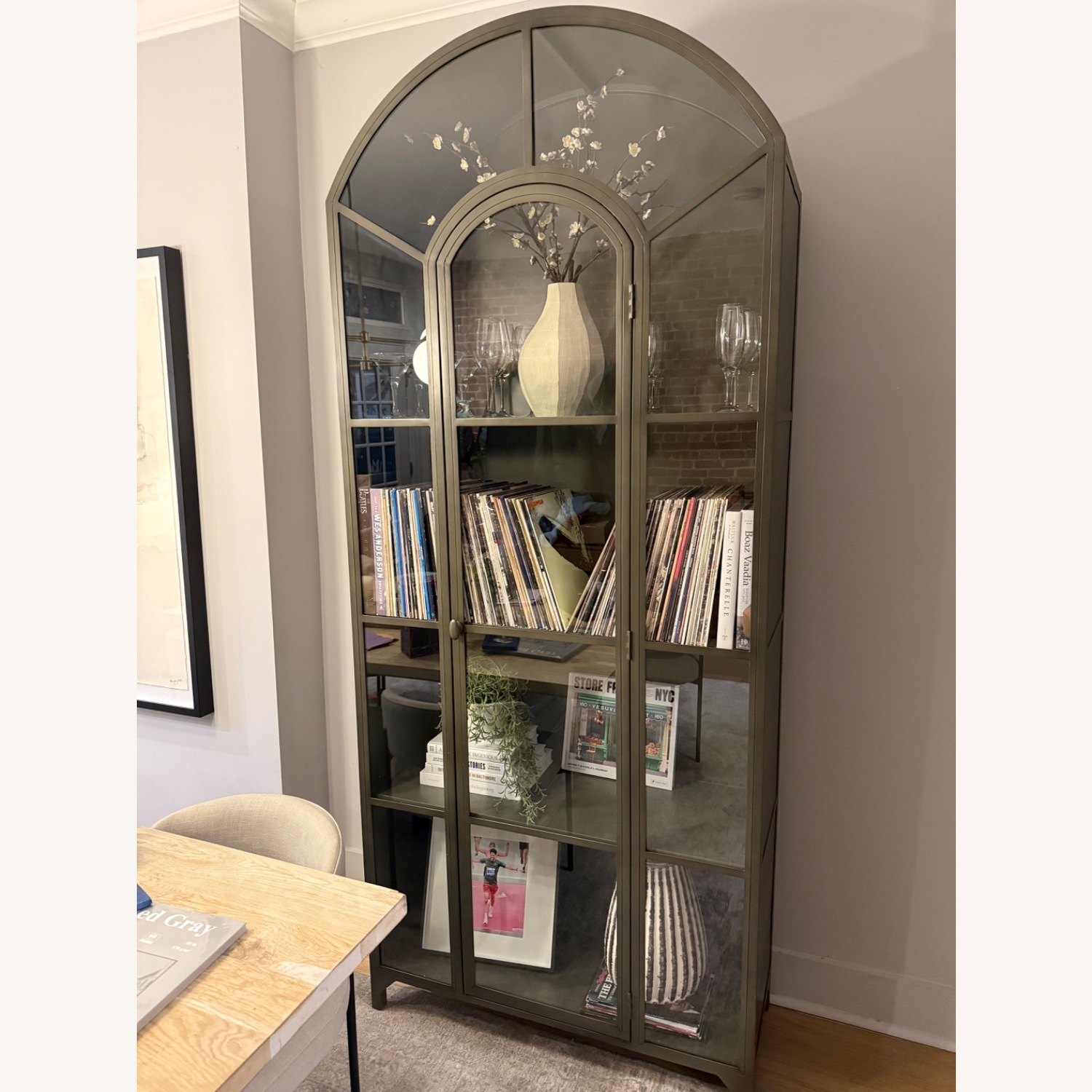 Found Hands Gunmetal Cabinet - image-1