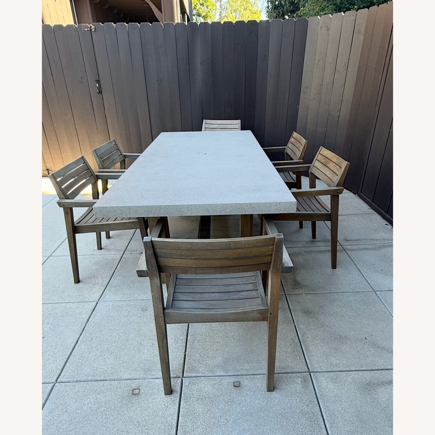 Crate & Barrel Abaco Natural Wood Patio Furniture - image-3