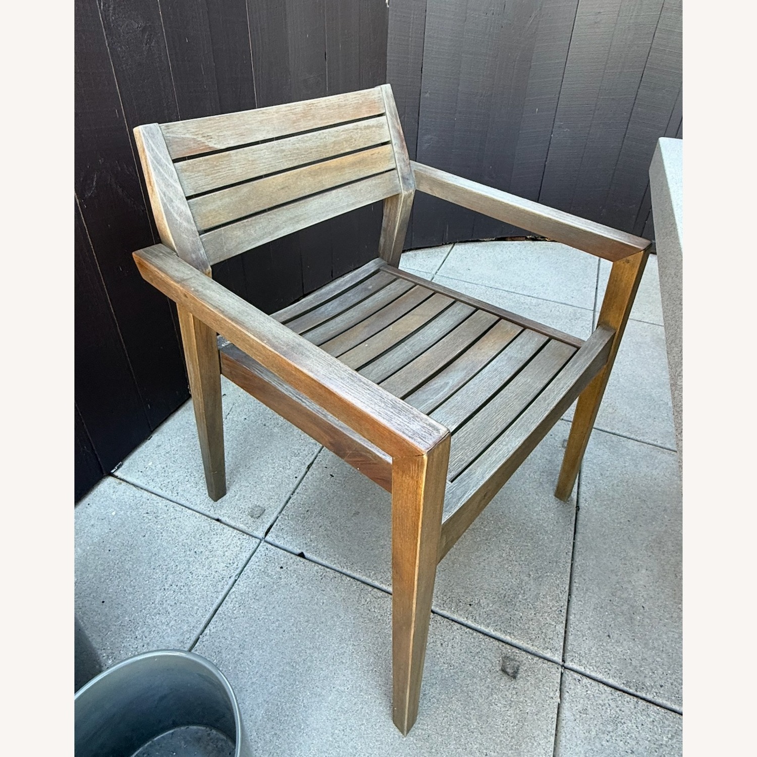 Crate & Barrel Abaco Natural Wood Patio Furniture - image-2