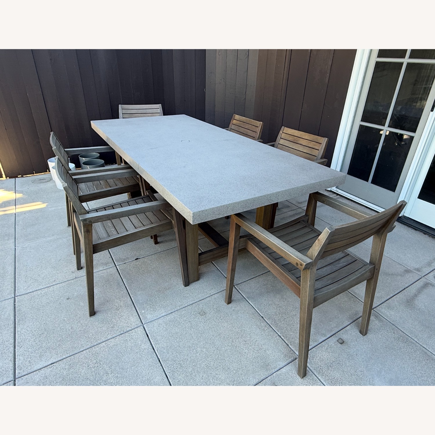 Crate & Barrel Abaco Natural Wood Patio Furniture - image-4