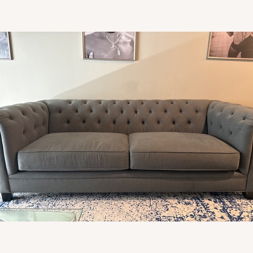 Used Jonathan Louis Furniture Patterson Dark Gray Chaise Lounge for sale on AptDeco