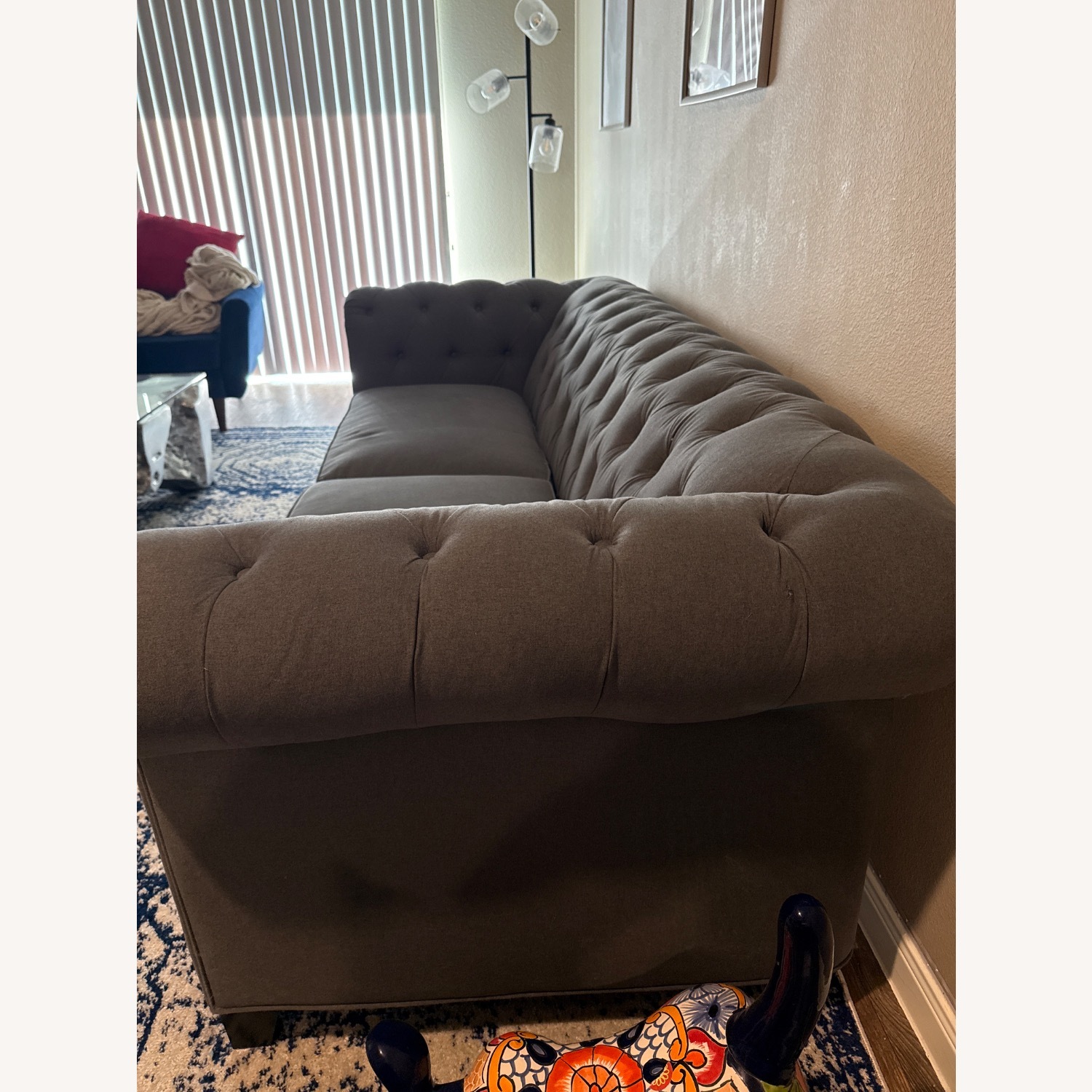 Jonathan Louis Furniture Patterson Dark Gray Chaise Lounge - image-1