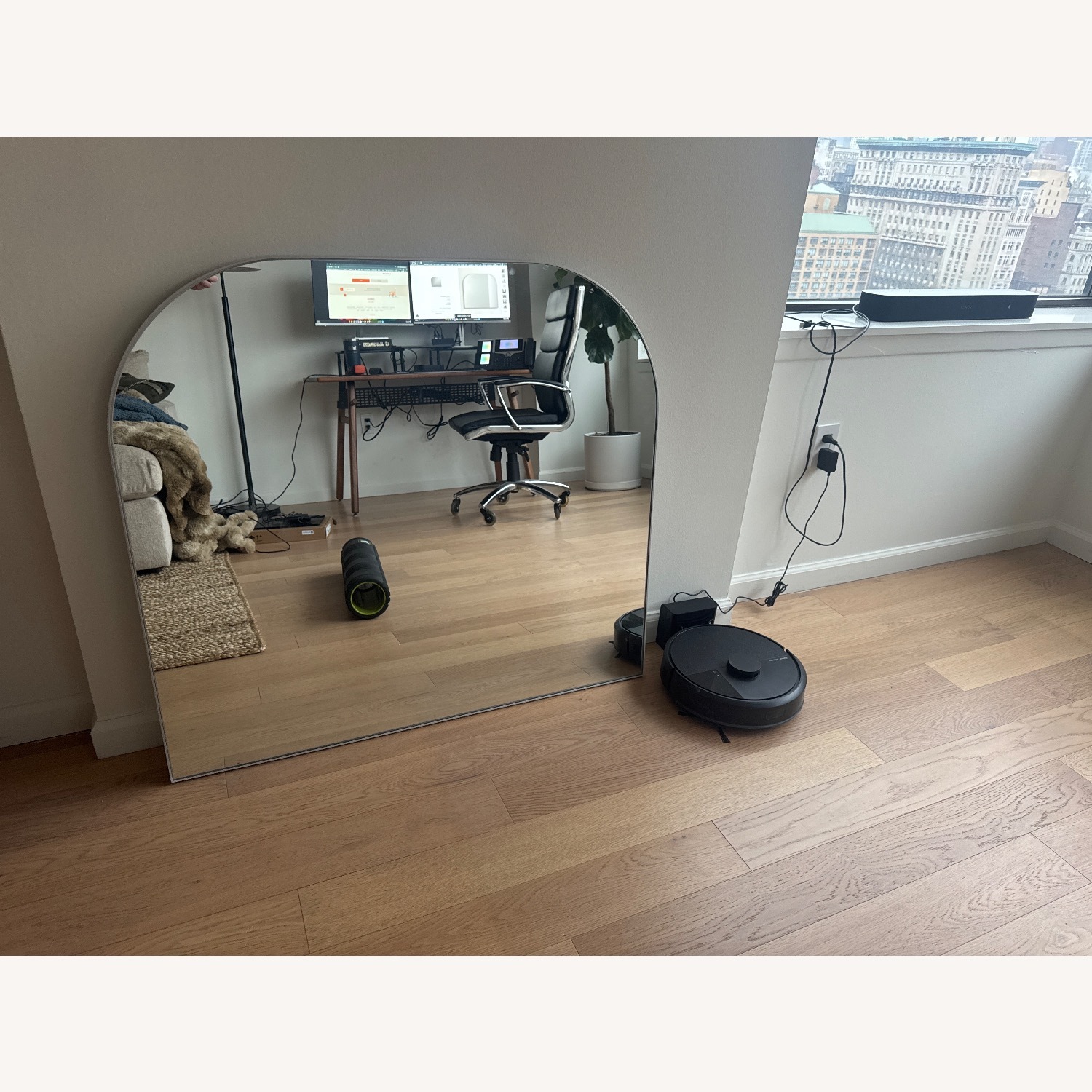 CB2 Infinity Mantel Wall Mirror 42"X37" - image-2