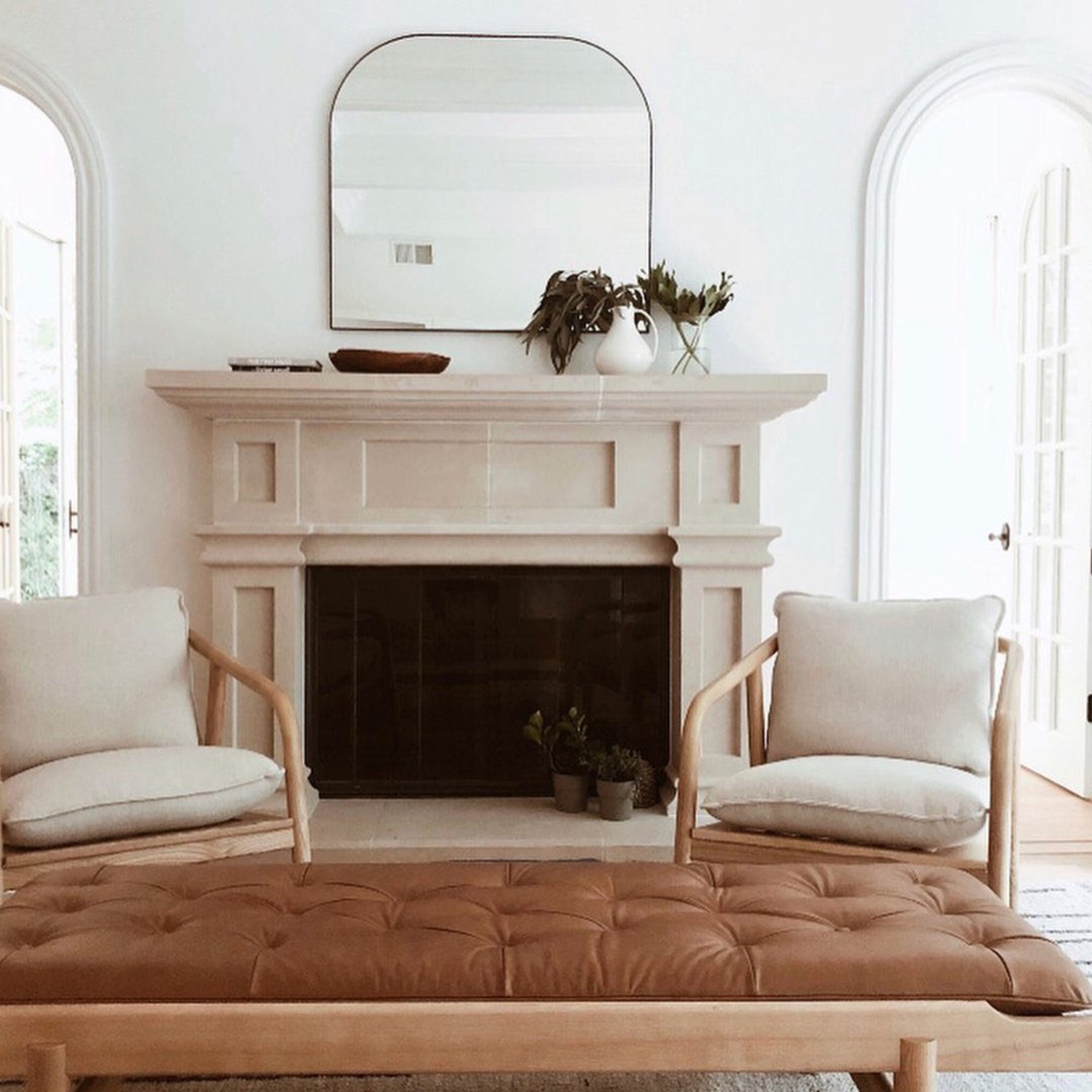 CB2 Infinity Mantel Wall Mirror 42"X37" - image-4