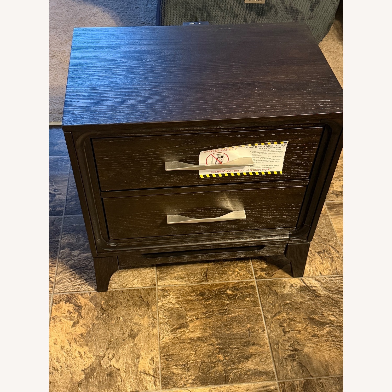 Bob's Discount Furniture Dark Brown Nightstand - image-6