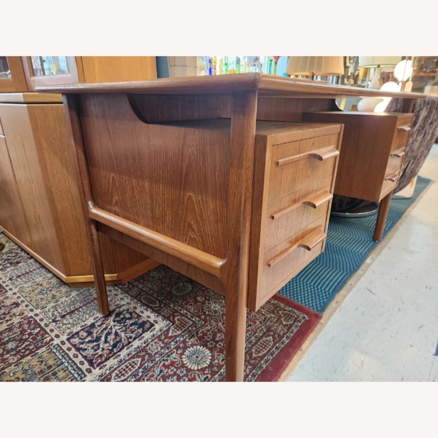 Vintage Teak Desk Denmark - image-3