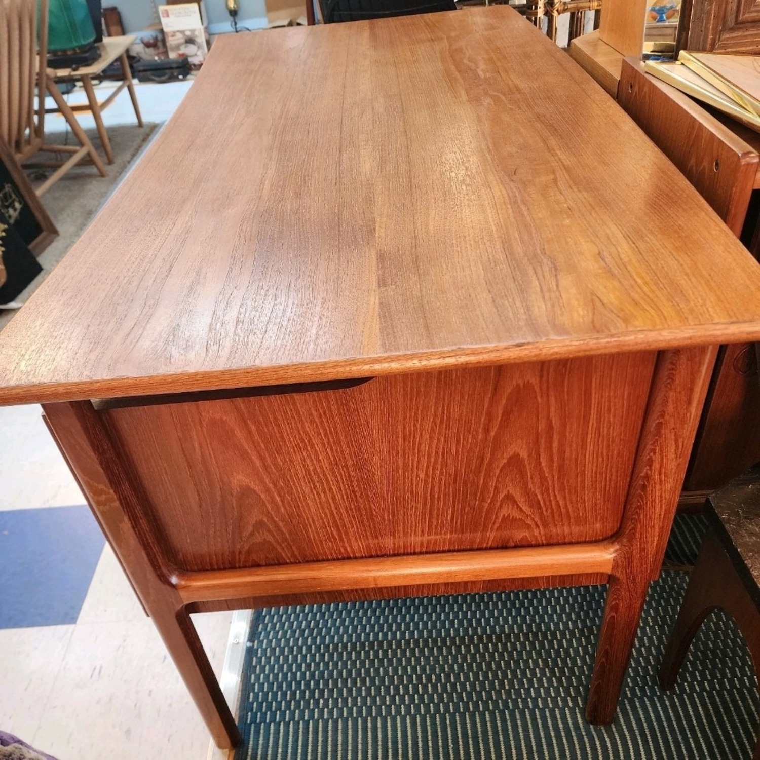 Vintage Teak Desk Denmark - image-9