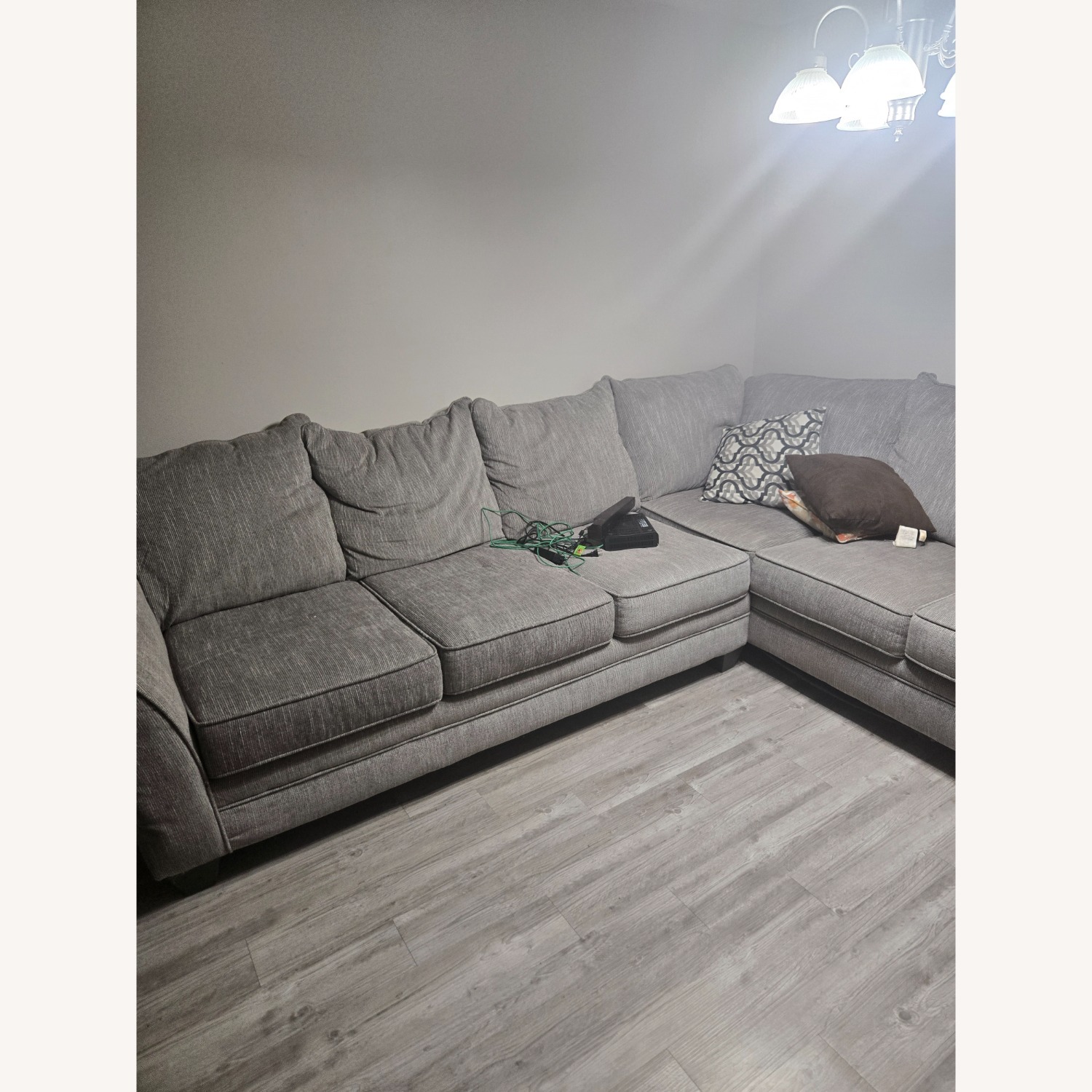 Dark Gray 2 Piece Sectional - image-3