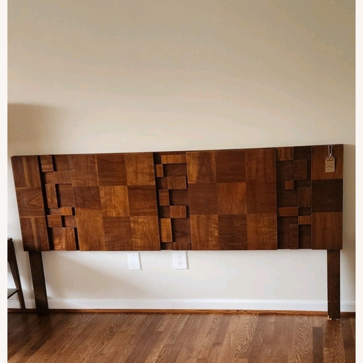 Mid-century Brutalist King Size LANE Headboard - image-3