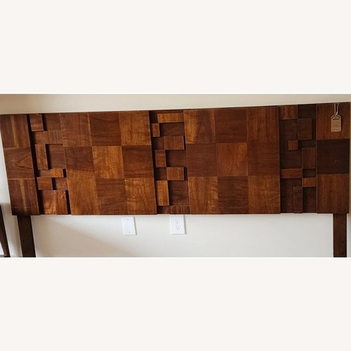 Used Mid-century Brutalist King Size LANE Headboard for sale on AptDeco