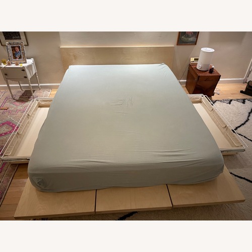 Used Full/Queen Floyd Bed + Headboard + Drawers for sale on AptDeco